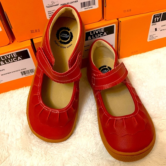 Livie and Luca Ruche Scarlet size Dress Shoes